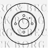 Borg & beck BBD4926 Unventilated front brake disc BBD4926: Buy near me in Poland at 2407.PL - Good price!