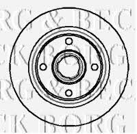 Borg & beck BBD4934 Rear brake disc, non-ventilated BBD4934: Buy near me in Poland at 2407.PL - Good price!