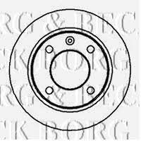 Borg & beck BBD4975 Rear brake disc, non-ventilated BBD4975: Buy near me in Poland at 2407.PL - Good price!