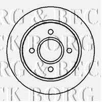 Borg & beck BBD4984 Rear ventilated brake disc BBD4984: Buy near me in Poland at 2407.PL - Good price!