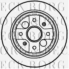 Borg & beck BBD4988 Rear brake disc, non-ventilated BBD4988: Buy near me in Poland at 2407.PL - Good price!