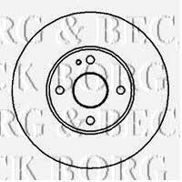 Borg & beck BBD4993 Front brake disc ventilated BBD4993: Buy near me in Poland at 2407.PL - Good price!