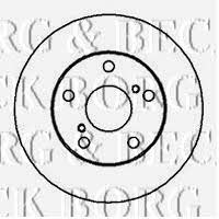 Borg & beck BBD5033 Front brake disc ventilated BBD5033: Buy near me in Poland at 2407.PL - Good price!