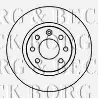 Borg & beck BBD5039 Front brake disc ventilated BBD5039: Buy near me in Poland at 2407.PL - Good price!