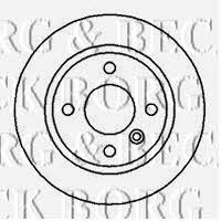 Borg & beck BBD5041 Rear brake disc, non-ventilated BBD5041: Buy near me in Poland at 2407.PL - Good price!