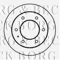 Borg & beck BBD5043 Rear brake disc, non-ventilated BBD5043: Buy near me in Poland at 2407.PL - Good price!
