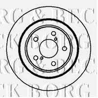 Borg & beck BBD5047 Rear brake disc, non-ventilated BBD5047: Buy near me in Poland at 2407.PL - Good price!
