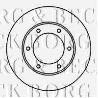 Borg & beck BBD5048 Front brake disc ventilated BBD5048: Buy near me in Poland at 2407.PL - Good price!
