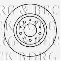 Borg & beck BBD5051 Front brake disc ventilated BBD5051: Buy near me in Poland at 2407.PL - Good price!