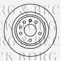 Borg & beck BBD5057 Rear brake disc, non-ventilated BBD5057: Buy near me in Poland at 2407.PL - Good price!