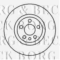 Borg & beck BBD5095 Front brake disc ventilated BBD5095: Buy near me in Poland at 2407.PL - Good price!