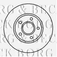 Borg & beck BBD5096 Front brake disc ventilated BBD5096: Buy near me in Poland at 2407.PL - Good price!