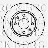 Borg & beck BBD5099 Front brake disc ventilated BBD5099: Buy near me at 2407.PL in Poland at an Affordable price!