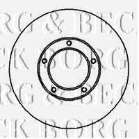 Borg & beck BBD5105 Wentylowana przednia tarcza hamulcowa BBD5105: Dobra cena w Polsce na 2407.PL - Kup Teraz!