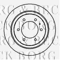 Borg & beck BBD5115 Rear ventilated brake disc BBD5115: Buy near me in Poland at 2407.PL - Good price!