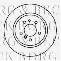 Borg & beck BBD5151 Rear brake disc, non-ventilated BBD5151: Buy near me at 2407.PL in Poland at an Affordable price!