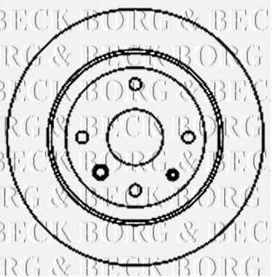 Borg & beck BBD5158 Rear brake disc, non-ventilated BBD5158: Buy near me in Poland at 2407.PL - Good price!