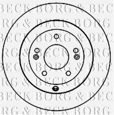 Borg & beck BBD5160 Rear brake disc, non-ventilated BBD5160: Buy near me in Poland at 2407.PL - Good price!