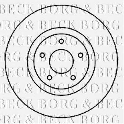 Borg & beck BBD5162 Front brake disc ventilated BBD5162: Buy near me in Poland at 2407.PL - Good price!
