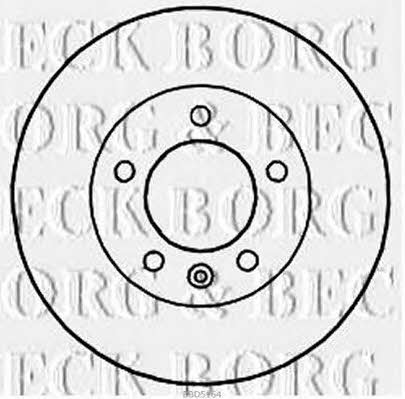 Borg & beck BBD5164 Rear brake disc, non-ventilated BBD5164: Buy near me in Poland at 2407.PL - Good price!