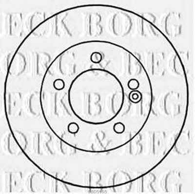 Borg & beck BBD5165 Rear brake disc, non-ventilated BBD5165: Buy near me in Poland at 2407.PL - Good price!