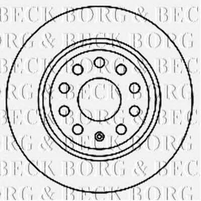 Borg & beck BBD5167 Rear brake disc, non-ventilated BBD5167: Buy near me in Poland at 2407.PL - Good price!