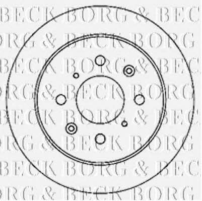 Borg & beck BBD5172 Тормозной диск задний невентилируемый BBD5172: Отличная цена - Купить в Польше на 2407.PL!