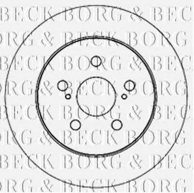 Borg & beck BBD5173 Rear brake disc, non-ventilated BBD5173: Buy near me in Poland at 2407.PL - Good price!