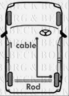 Borg & beck BKB1137 Cable Pull, parking brake BKB1137: Buy near me in Poland at 2407.PL - Good price!
