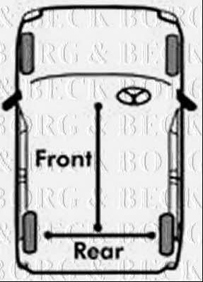 Borg & beck BKB1173 Трос стояночного тормоза BKB1173: Отличная цена - Купить в Польше на 2407.PL!