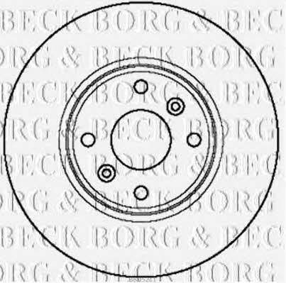 Borg & beck BBD5211 Front brake disc ventilated BBD5211: Buy near me in Poland at 2407.PL - Good price!