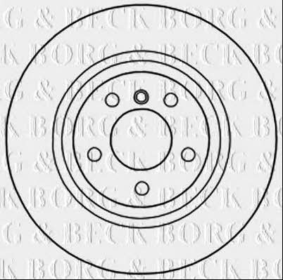 Borg & beck BBD5300 Rear ventilated brake disc BBD5300: Buy near me in Poland at 2407.PL - Good price!