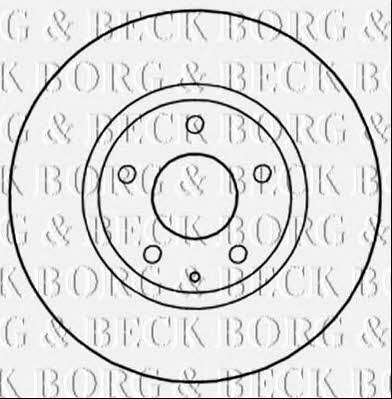 Borg & beck BBD5302 Front brake disc ventilated BBD5302: Buy near me in Poland at 2407.PL - Good price!