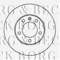 Borg & beck BBD5722S Front brake disc ventilated BBD5722S: Buy near me in Poland at 2407.PL - Good price!