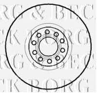 Borg & beck BBD5734S Front brake disc ventilated BBD5734S: Buy near me in Poland at 2407.PL - Good price!