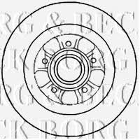 Borg & beck BBD5785S Тормозной диск задний невентилируемый BBD5785S: Отличная цена - Купить в Польше на 2407.PL!