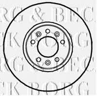 Borg & beck BBD5815S Front brake disc ventilated BBD5815S: Buy near me in Poland at 2407.PL - Good price!