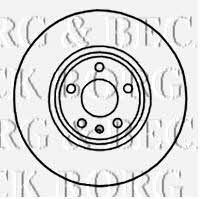 Borg & beck BBD5819S Front brake disc ventilated BBD5819S: Buy near me in Poland at 2407.PL - Good price!