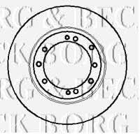 Borg & beck BBD5854S Rear ventilated brake disc BBD5854S: Buy near me in Poland at 2407.PL - Good price!