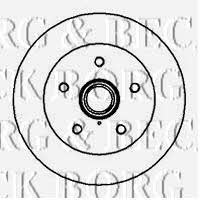 Borg & beck BBD5857S Диск гальмівний передній невентильований BBD5857S: Приваблива ціна - Купити у Польщі на 2407.PL!