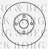 Borg & beck BBD5859S Rear brake disc, non-ventilated BBD5859S: Buy near me in Poland at 2407.PL - Good price!