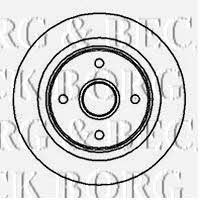 Borg & beck BBD5862S Rear brake disc, non-ventilated BBD5862S: Buy near me at 2407.PL in Poland at an Affordable price!