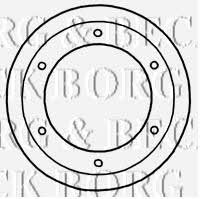 Borg & beck BBD5921S Rear ventilated brake disc BBD5921S: Buy near me in Poland at 2407.PL - Good price!