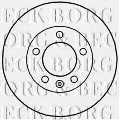 Borg & beck BBD5941S Front brake disc ventilated BBD5941S: Buy near me in Poland at 2407.PL - Good price!