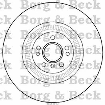 Borg & beck BBD5984S Innenbelüftete Bremsscheibe vorne BBD5984S: Bestellen Sie in Polen zu einem guten Preis bei 2407.PL!