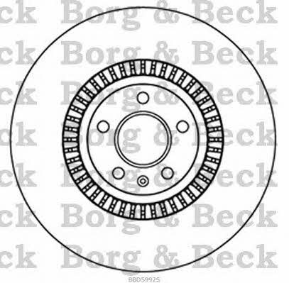 Borg & beck BBD5992S Тормозной диск передний вентилируемый BBD5992S: Отличная цена - Купить в Польше на 2407.PL!