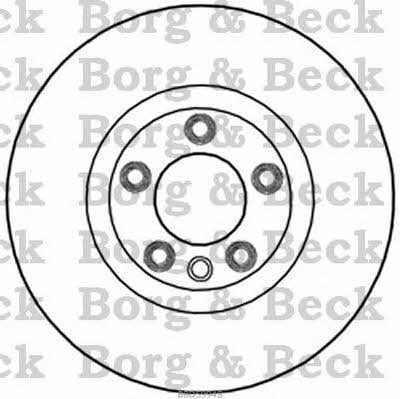 Borg & beck BBD5994S Диск гальмівний передній вентильований BBD5994S: Приваблива ціна - Купити у Польщі на 2407.PL!