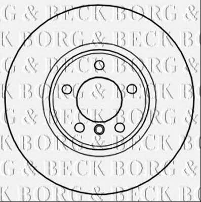 Borg & beck BBD6010S Front brake disc ventilated BBD6010S: Buy near me in Poland at 2407.PL - Good price!