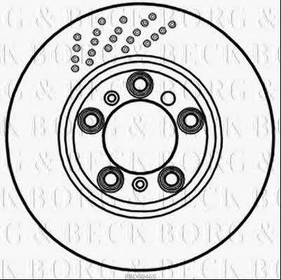 Borg & beck BBD6046S Rear ventilated brake disc BBD6046S: Buy near me in Poland at 2407.PL - Good price!