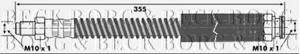 Borg & beck BBH6060 Гальмівний шланг BBH6060: Приваблива ціна - Купити у Польщі на 2407.PL!